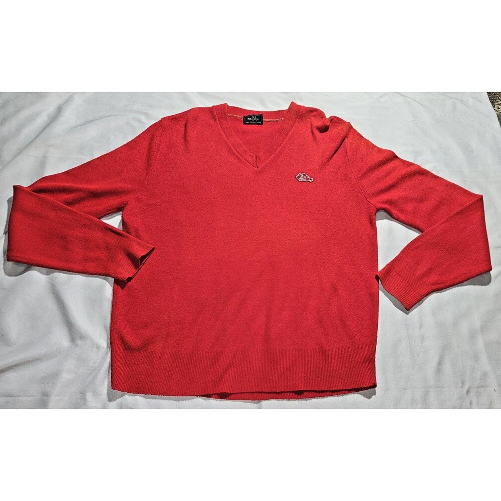 Vintage M M Cohn Arkansas Razorbacks Red Sweater Large Unisex medium
